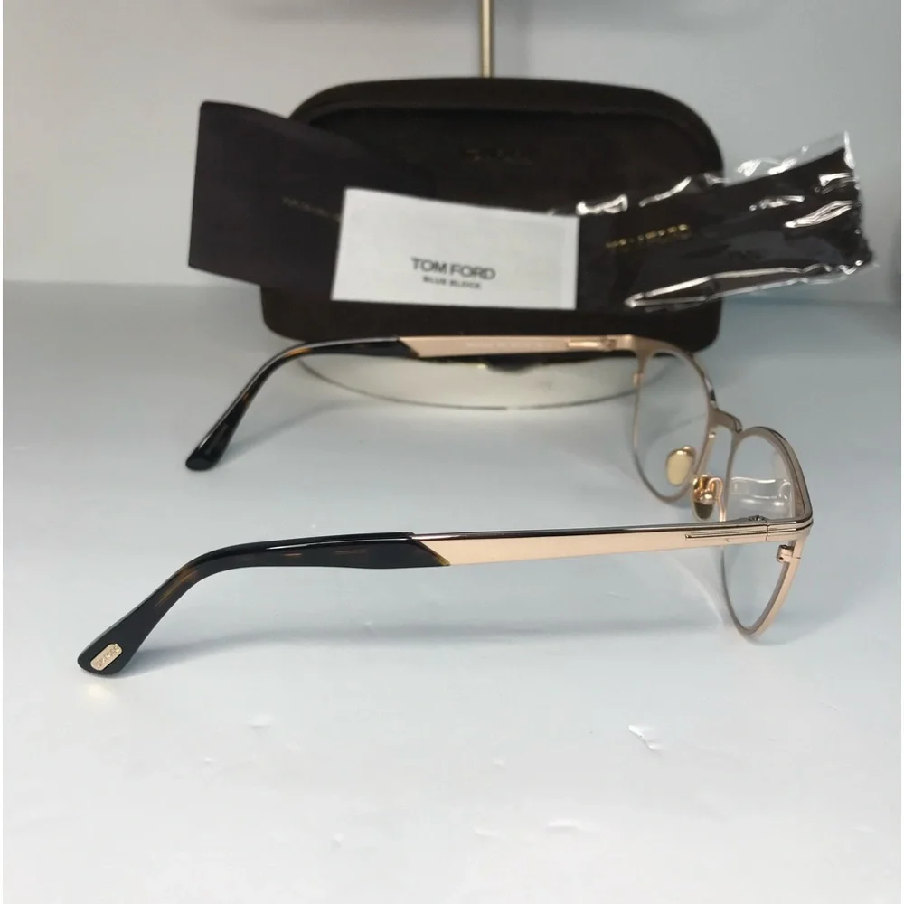 💯 - New Authentic Tom Ford Blue Light Block Oval Unisex Eyeglasses FT5732-B 0…